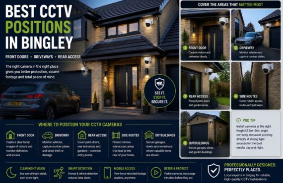 CCTV in Bingley: Where Should CCTV Cameras Be Positioned Around a Home for the Best Protection?